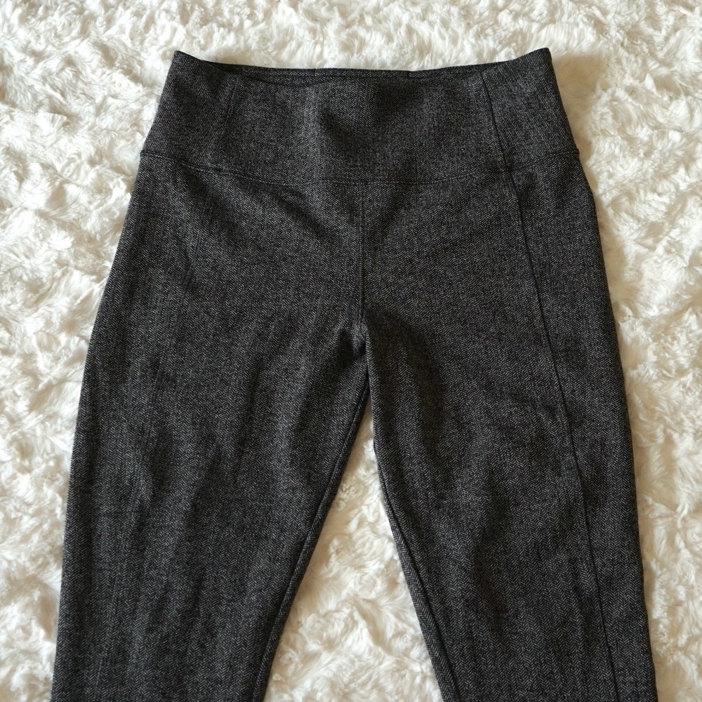 ATHLETA Women’s Pull On Delancey Gray Polyester Herringbone Tight w/pockets - M - Picture 2 of 14
